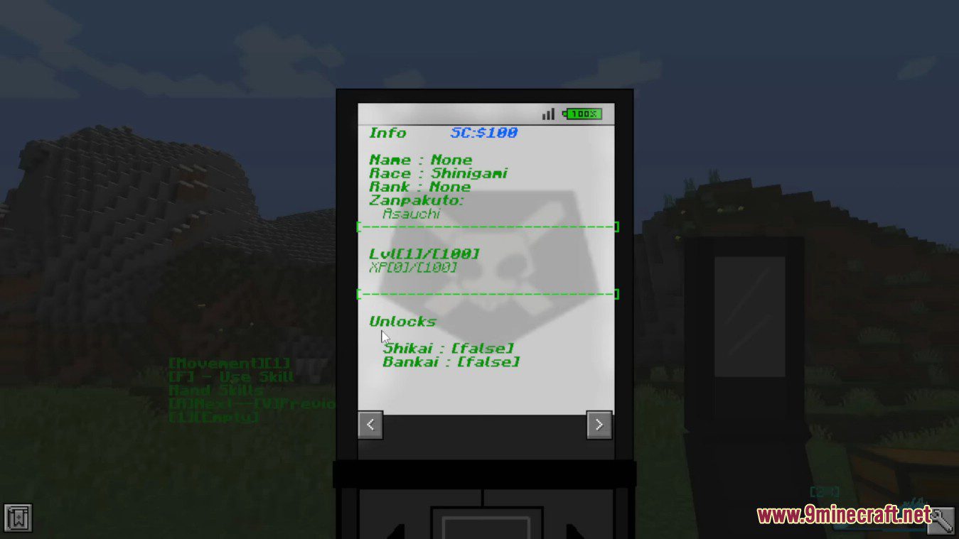 description_11 Bleach Awaken Mod (1.16.5) - Аниме Bleach, Fighting Hollow
