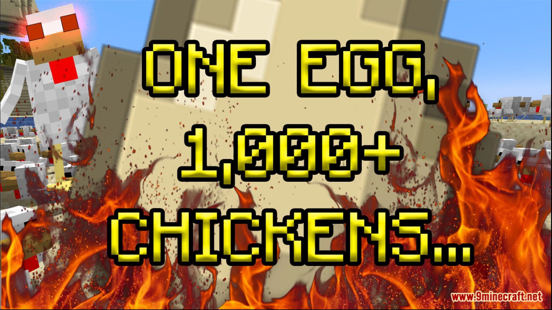 description_4 Más Huevos Data Pack (1.20.2, 1.19.4) - Descubre las maravillas de los huevos gigantes!
