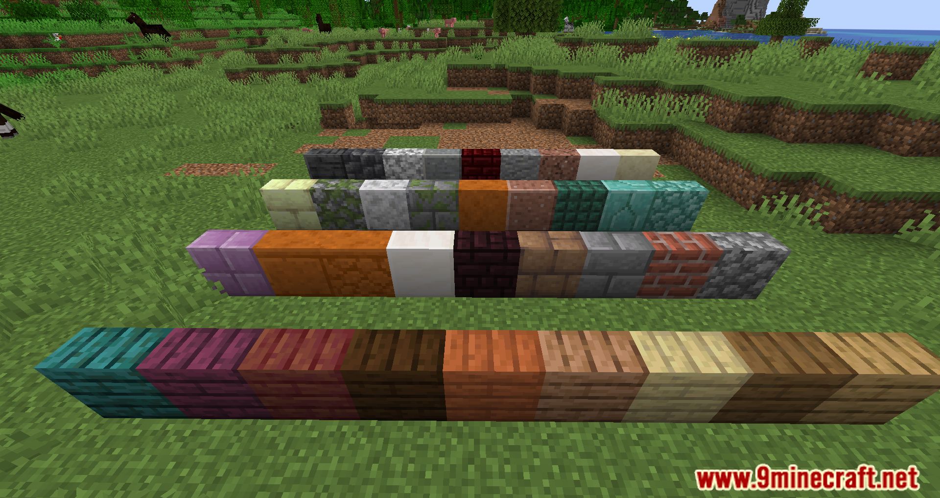 image 8 for Enchanted Vertical Slabs Mod (1.20.5) - можно построить больше блоков