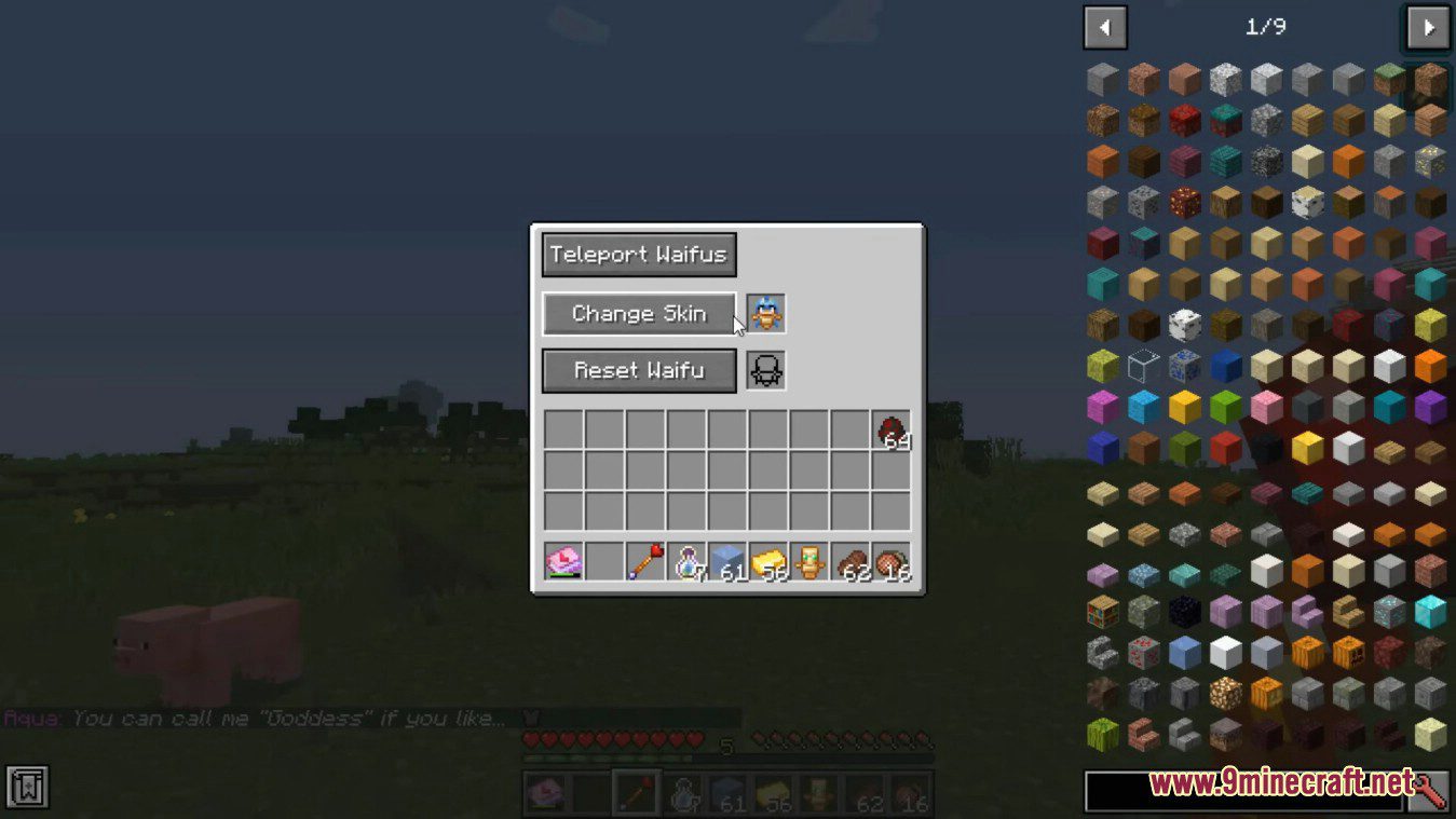 description_8 Waifucraft Mod 1.18.2 - Novias en anime y juegos