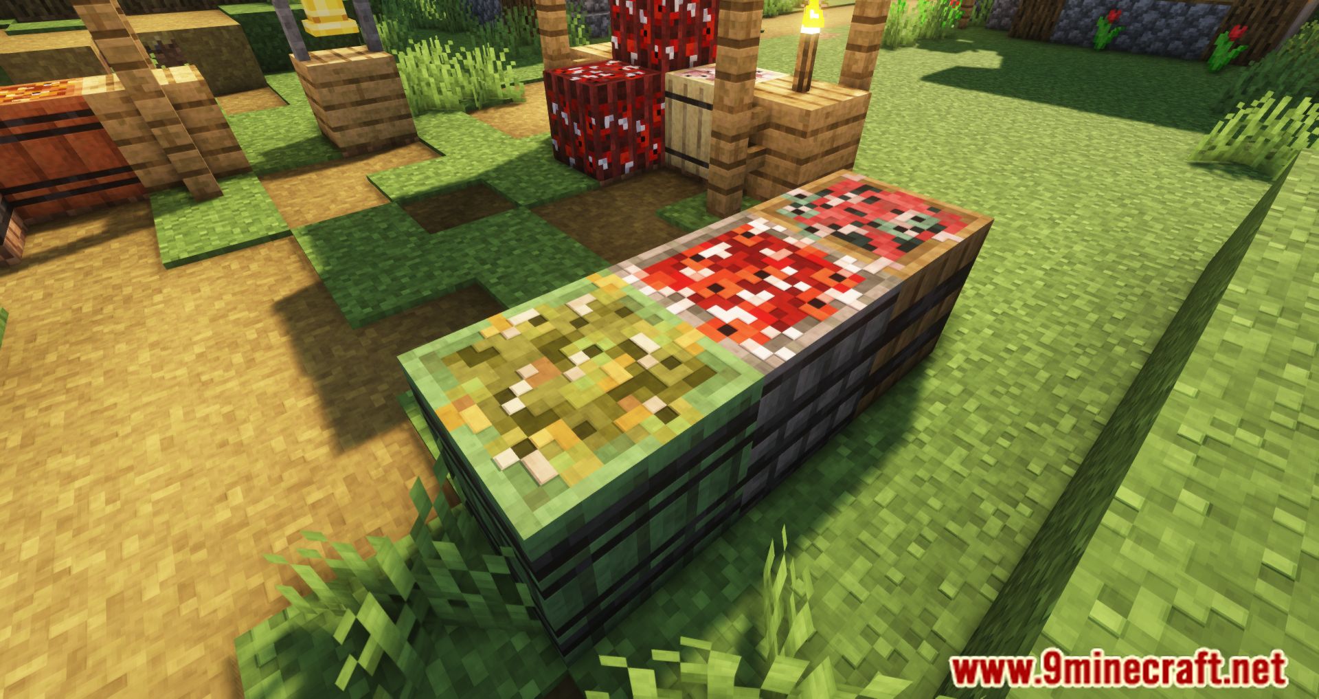 description_4 Peixes em tábuas Mod - blocos de peixe