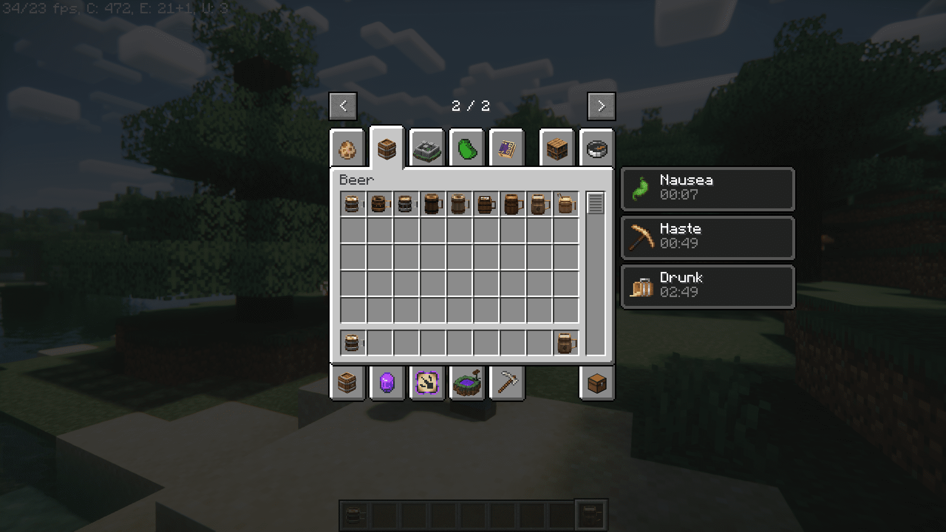 description_3 Drink Beer Refill Mod - beer mug and drunkenness effects