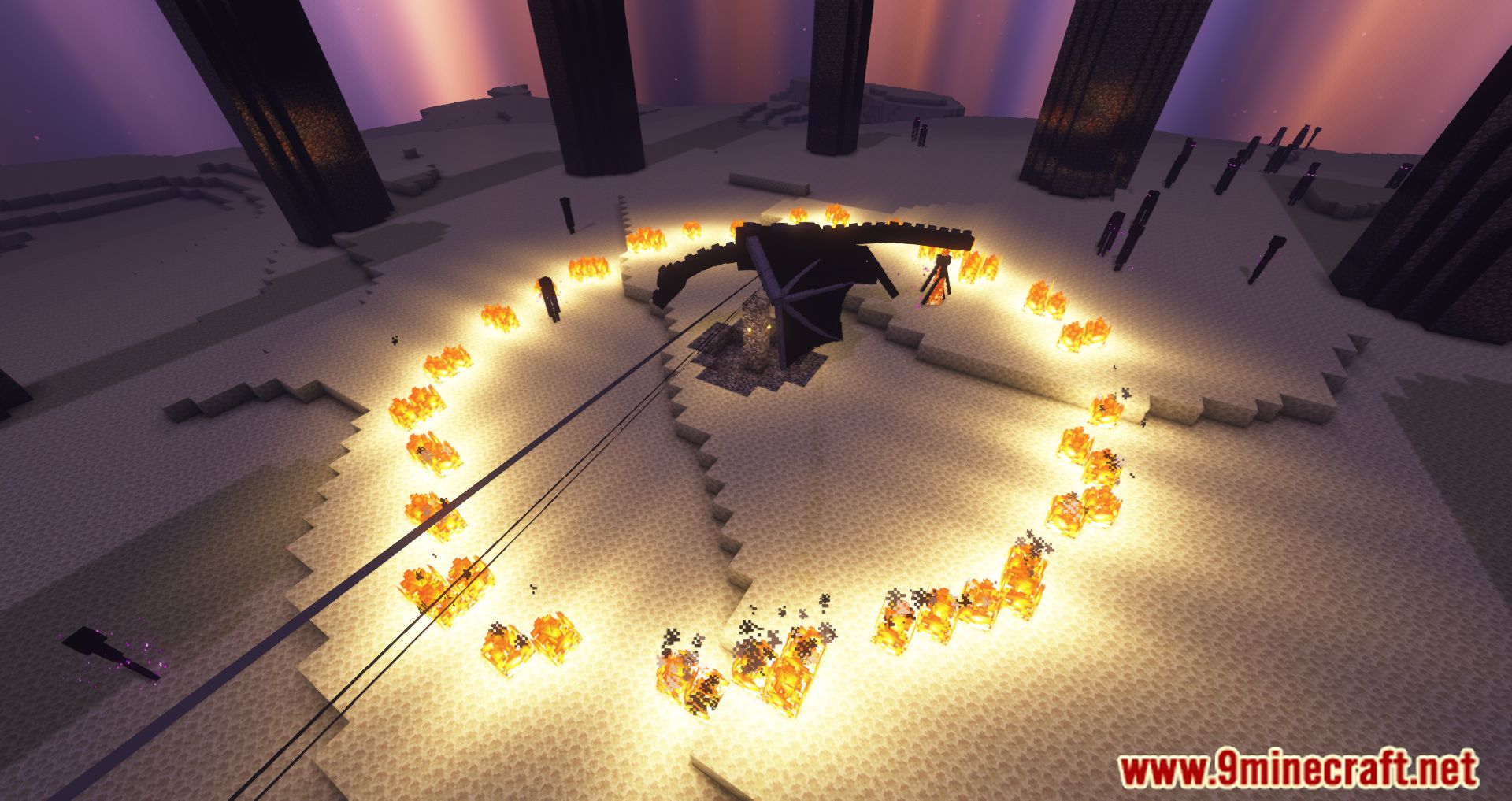 description_5 Savage Ender Dragon Mod 1.20.1 - New power of the Ender dragon