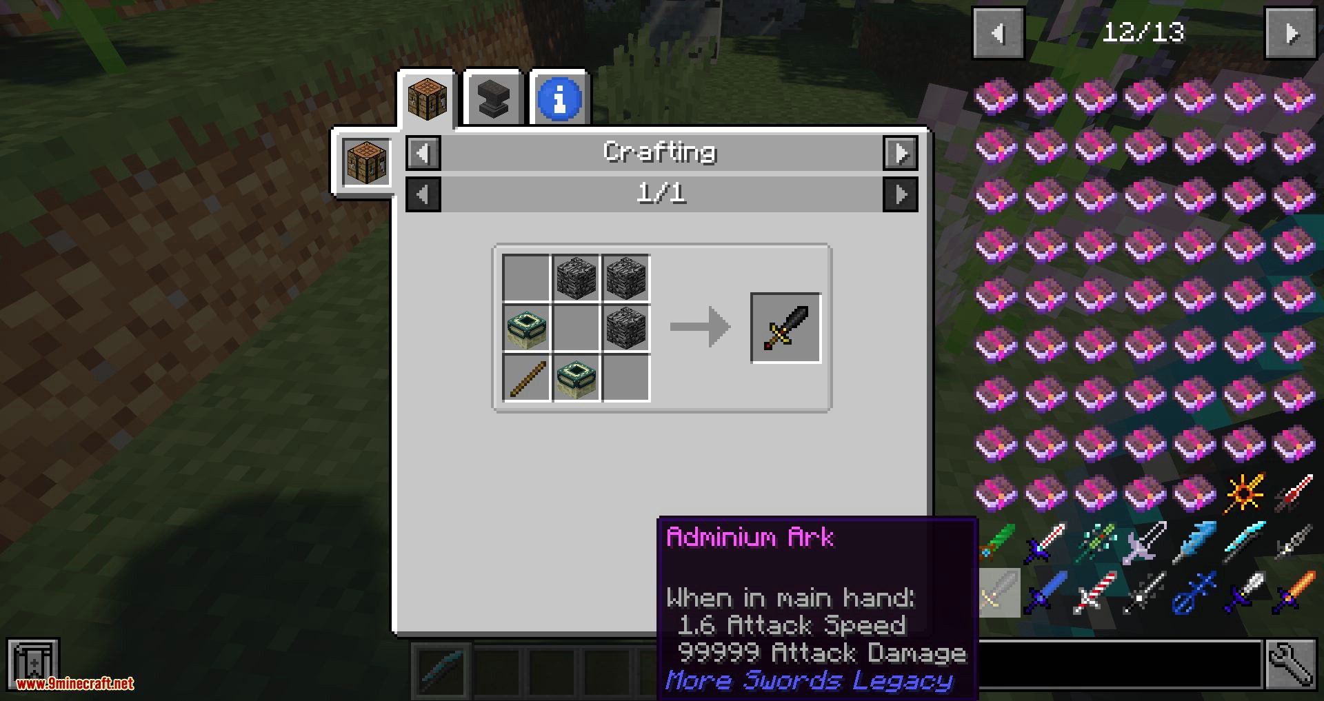 description_12 More Swords Legacy Mod (1.20.4) - adds several epic swords