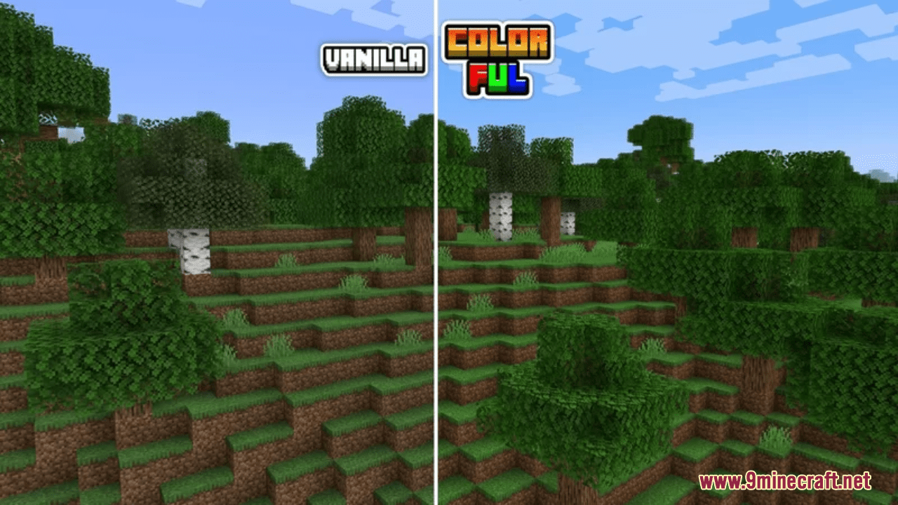 description_7 Colourful Texture Resource Packs (1.20.2, 1.20.1, 1.20, 1.19.4) - Текстурные пакеты