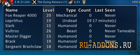 description_0 SilverDragon 5.4 - аддон для поиска рарников