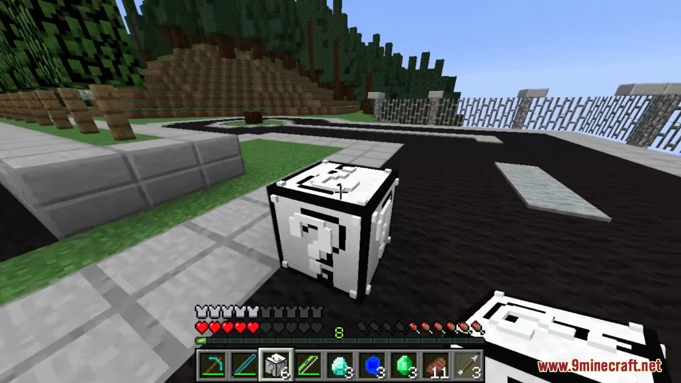 description_8 Hypnosis Lucky Block Mod (1.8.9) - Angel wings, jacuzzi, ...