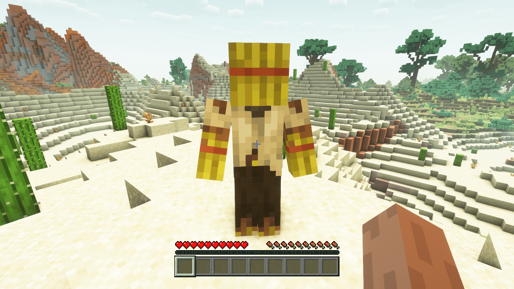 Straw statues