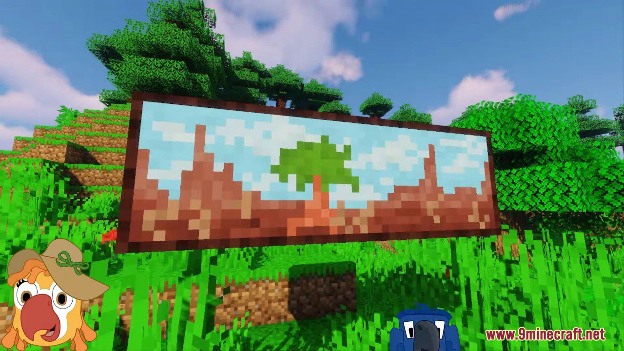description_1 Macaw's Paintings Mod 1.20.4 - внутриигровая галерея искусств