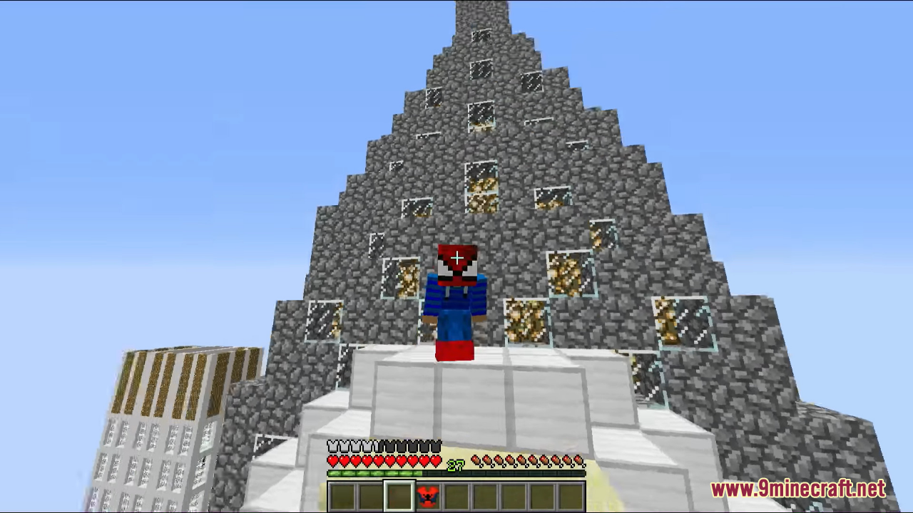 description_1 Spider-Man in vanilla Minecraft (1.20.4, 1.19.4) - become your own hero!