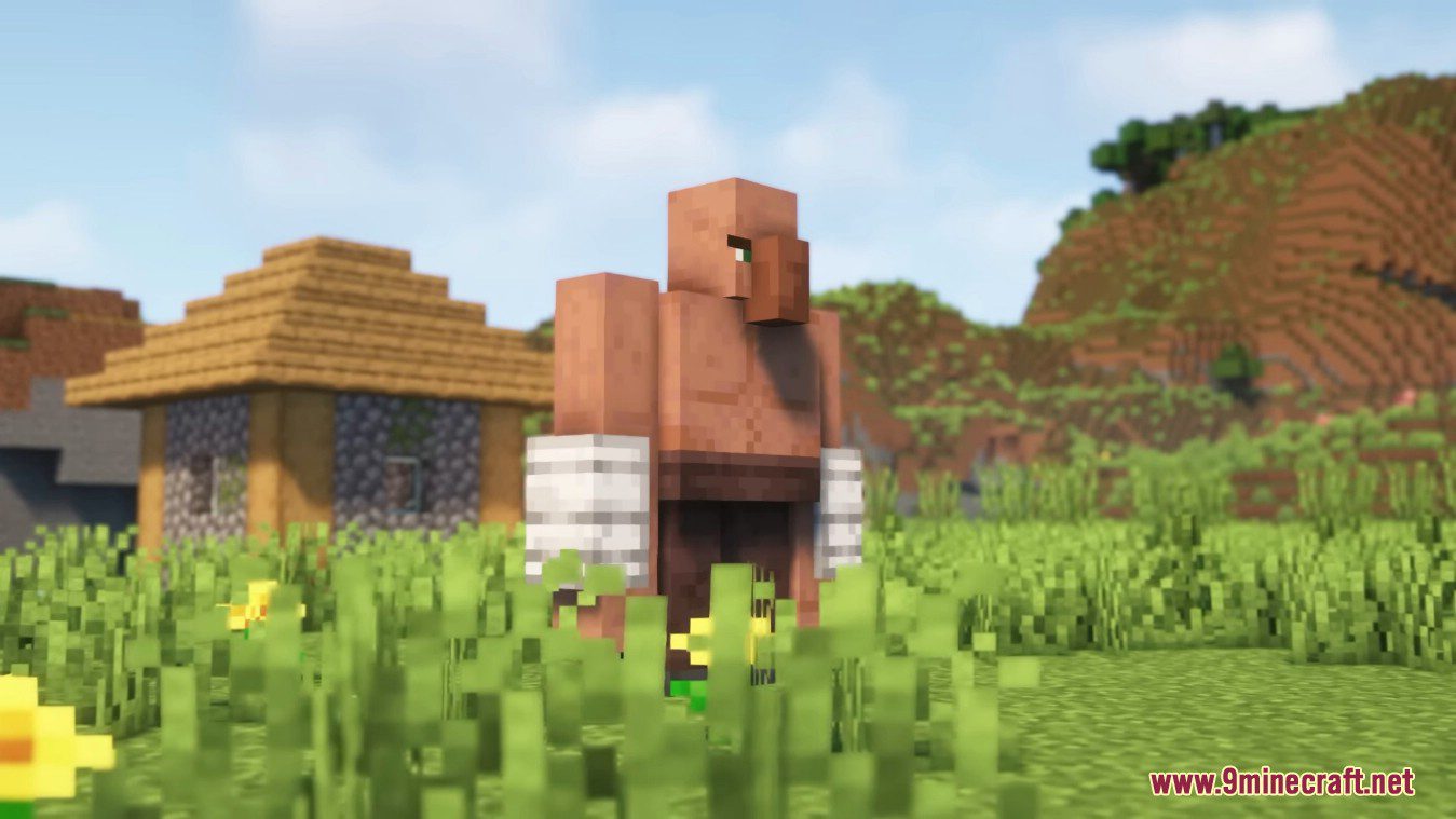 description_4 Mod Villager Brute (1.19.2) - alternative to Iron Golem