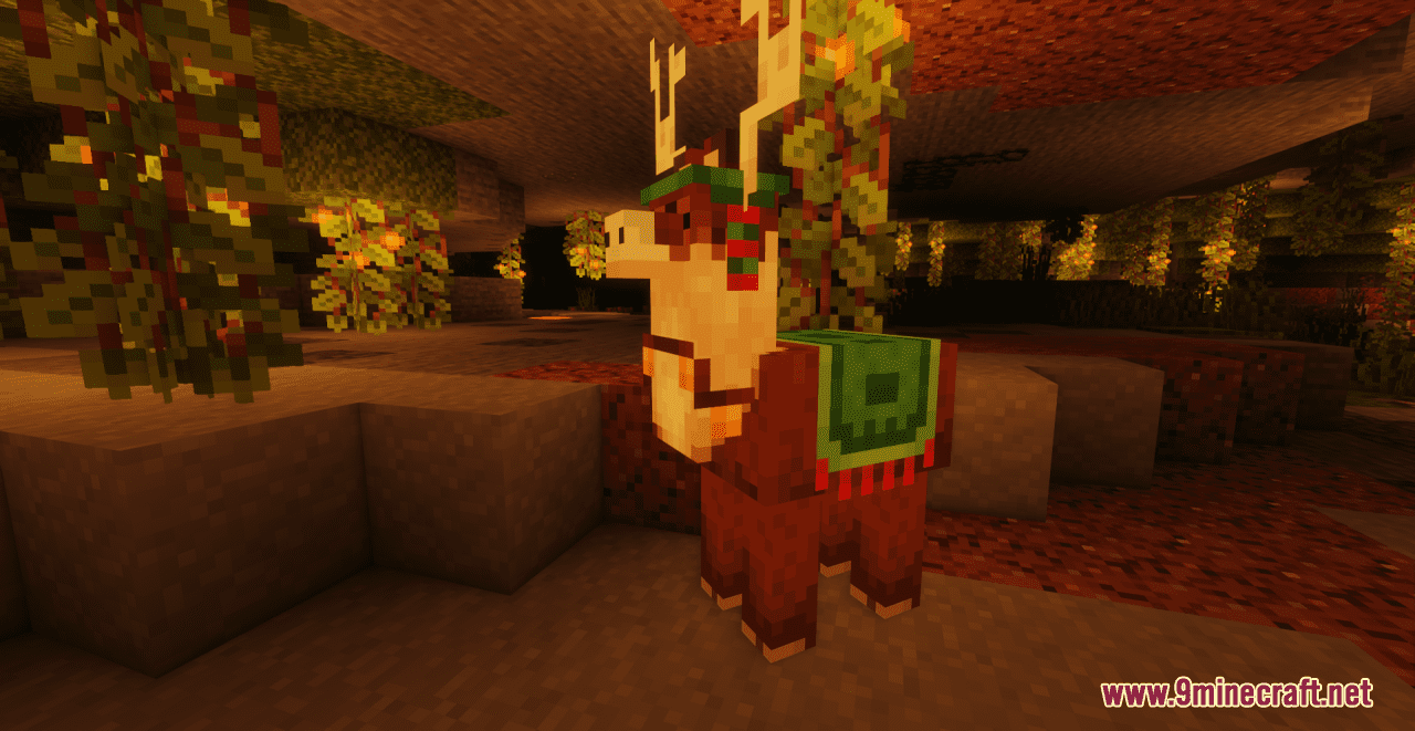 description_6 Christmas Reindeer Resource Pack (1.19.4, 1.19.2) от Trader Rama - Texture Pack