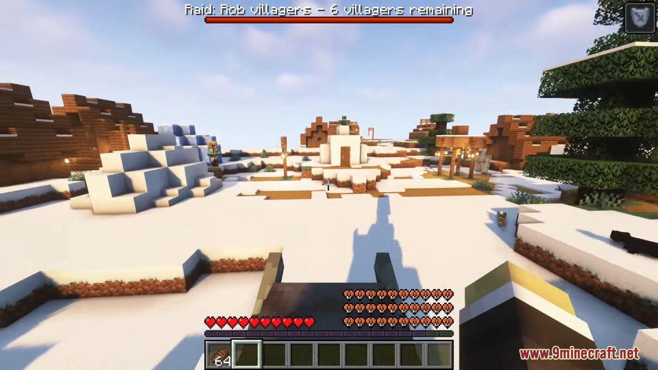 description_7 Attack On Villager Mod (1.19.2) - контратака на деревню