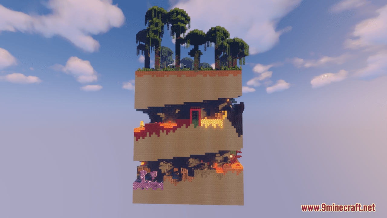 description_1 Карта Parkour Square (1.20.4, 1.19.4) - Сможете ли вы добраться до вершины?