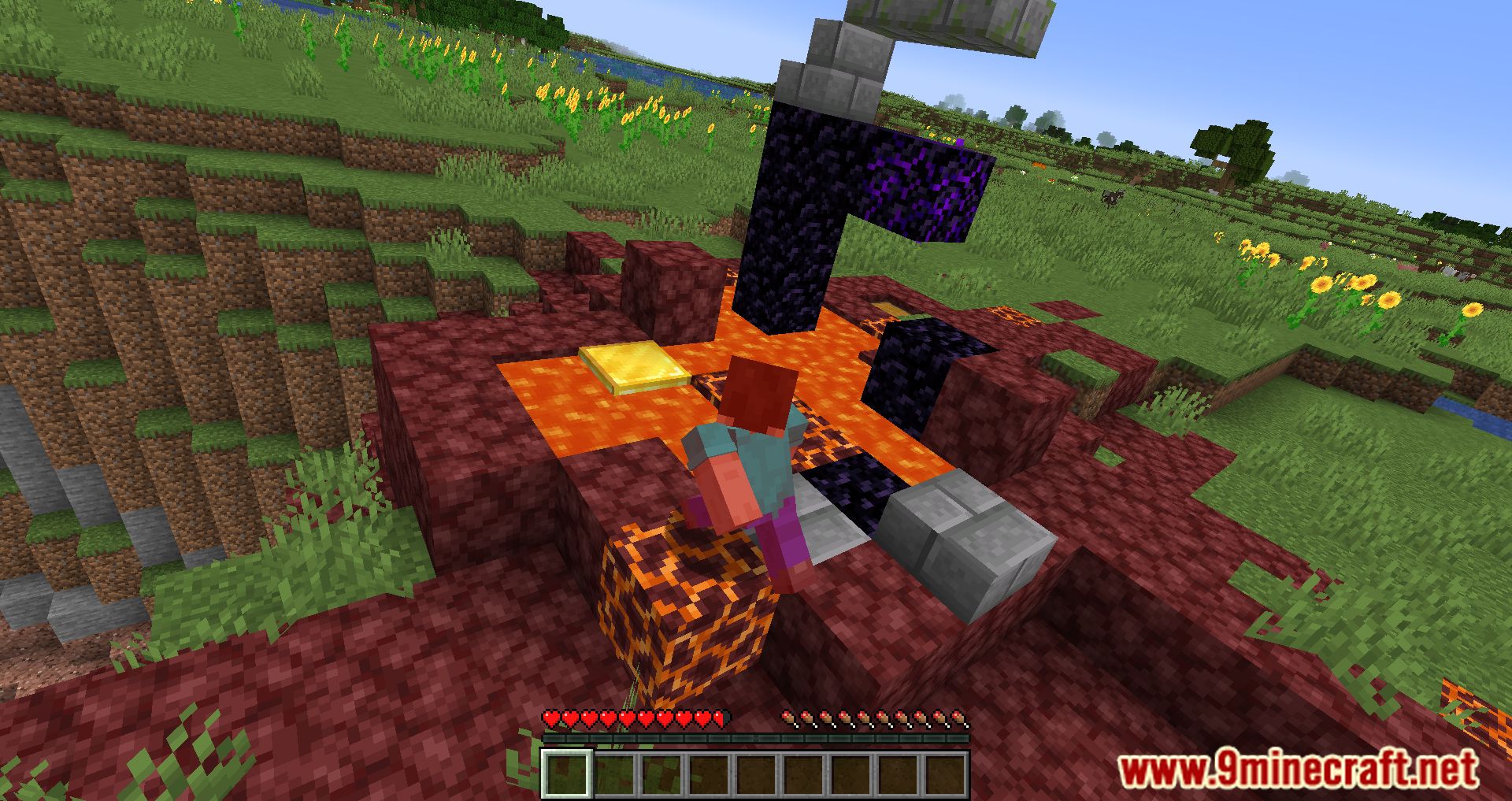 imagem 3 for Wading through magma is proibida! Modificação (1.20.6) - Danos aos blocos magmáticos
