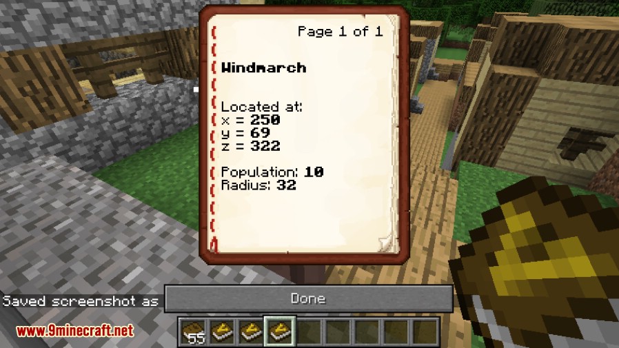 description_16 Random Village Names Mod (1.20.4) - случайным образом изменяет названия всех деревень