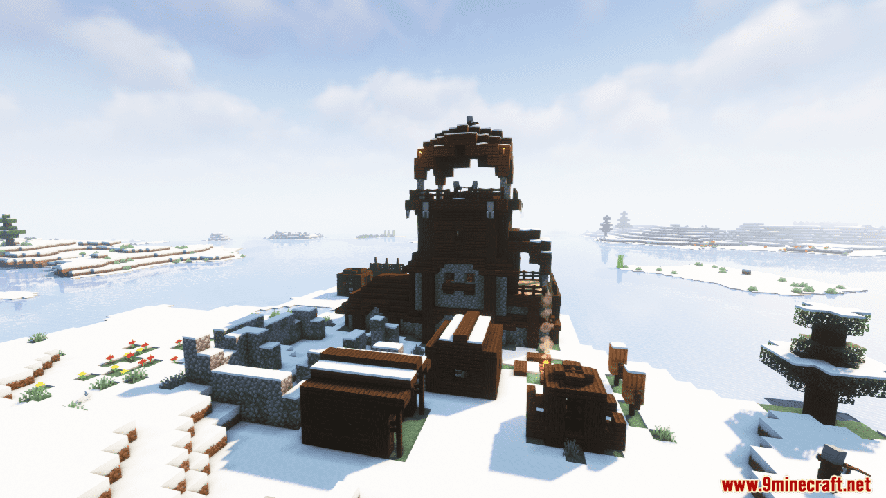 description_8 Pillager Outpost Overhaul Mod - four new types of towers