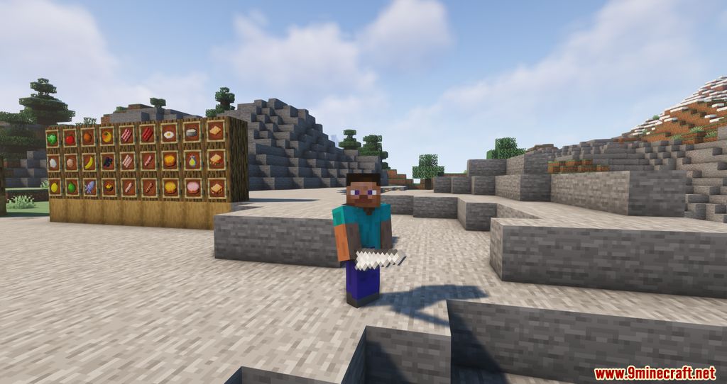 description_3 Foodables Mod ( 1.19.4) - добавлены пищевые продукты.