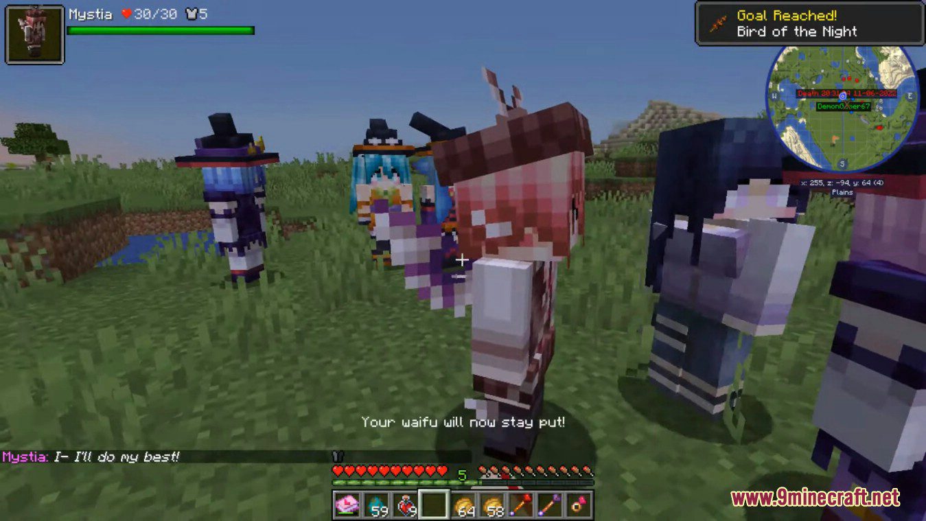 description_12 Waifucraft Mod 1.18.2 - Novias en anime y juegos