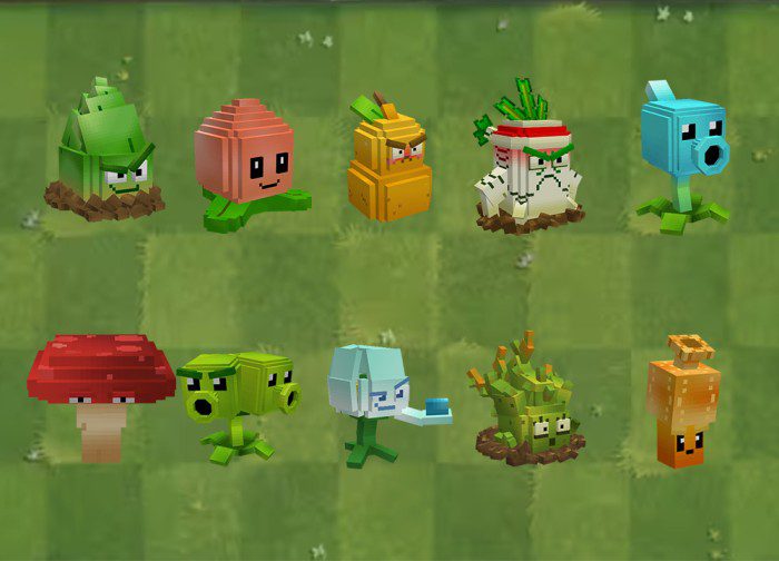image 2 for Дополнение Gero's Plants VS Zombies (1.20) - MCPE/Bedrock Mod