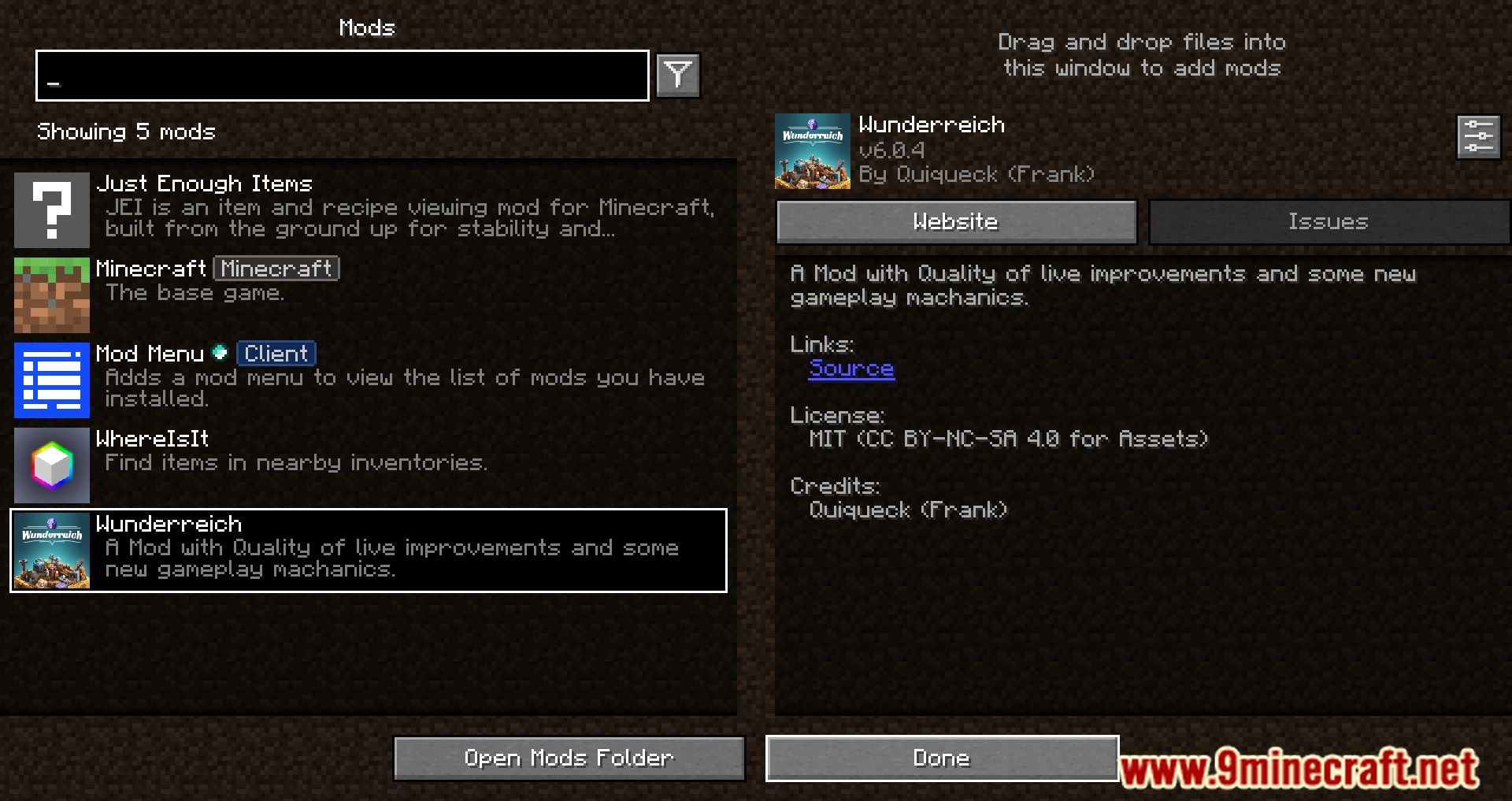 description_0 Wunderreich Mod 1.20.1 - симфония новых механик и инструментов