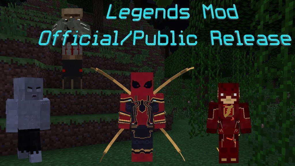 description_0 The Legends Mod (1.7.10) - неограниченное количество супергероев, монстров, ужасов, звездных войн