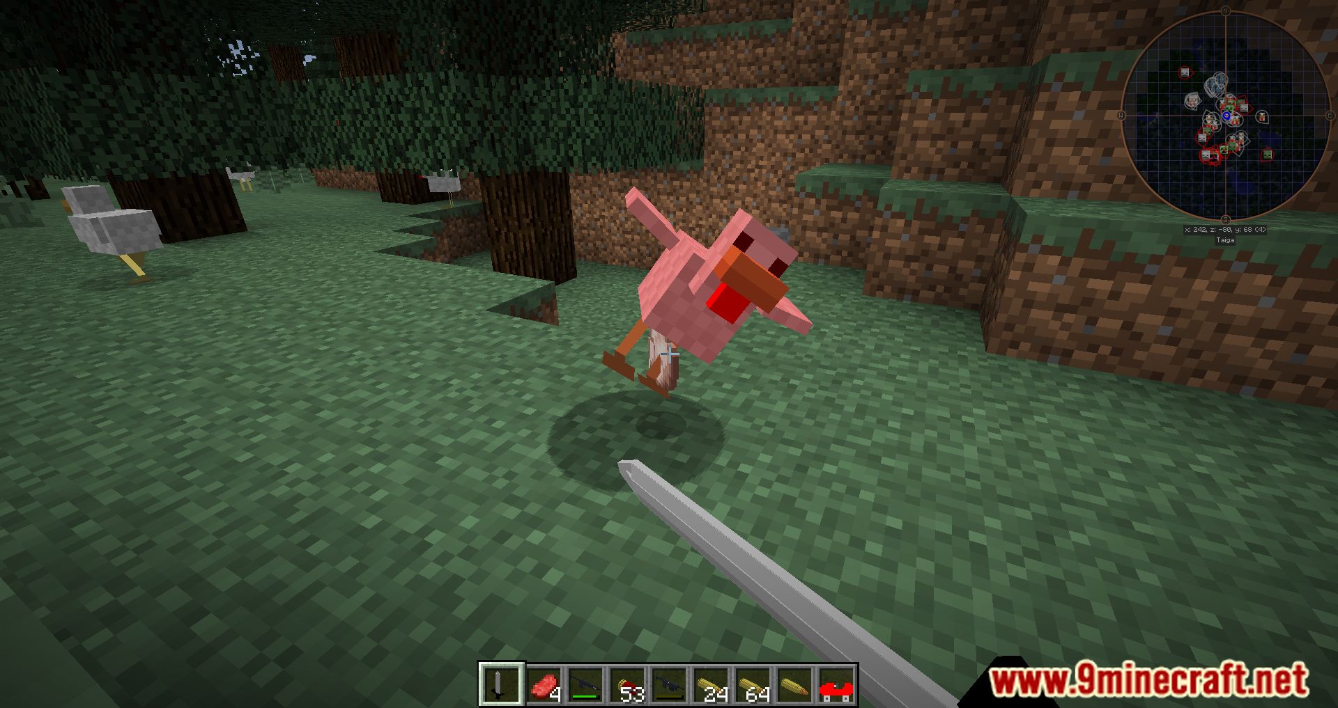 description_11 Guns, Cars, and Morph Modpack (1.7.10) - shootouts, racing and fun