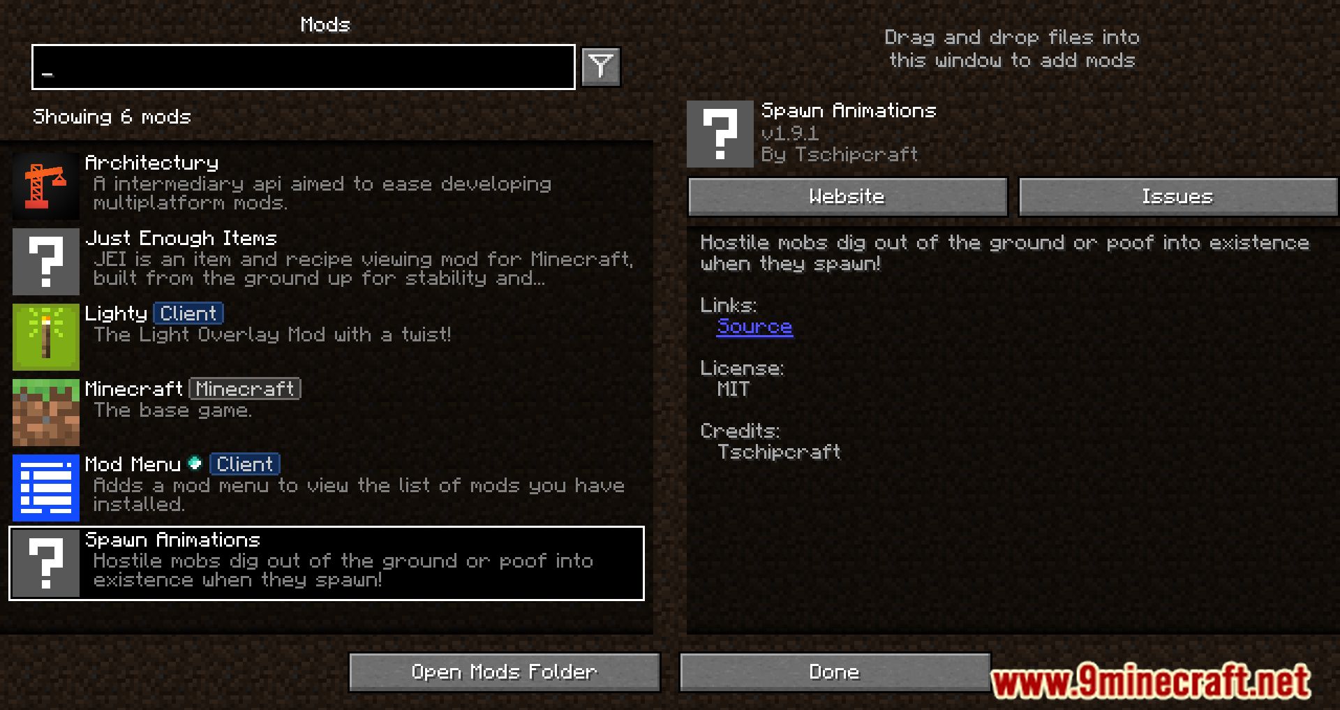 description_0 Мод Spawn Animations (1.20.4) - оживление невидимого