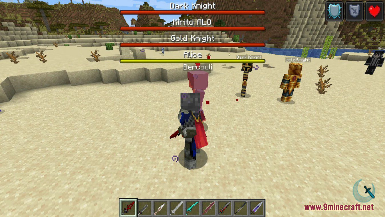 description_10 Sword Craft Online Mod 1.16.5 - Sword Art Online