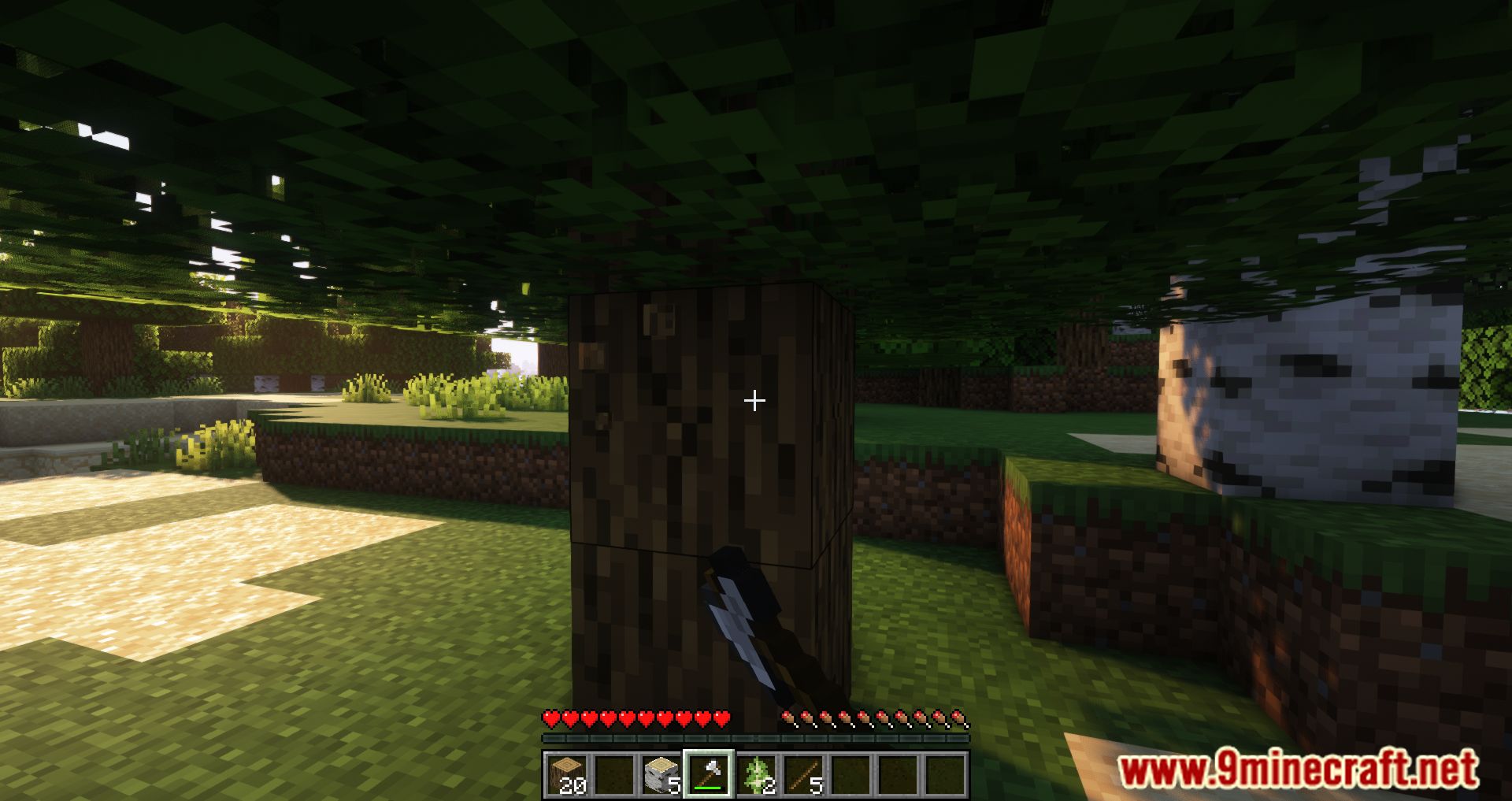 description_7 Decaimiento acelerado mod (1.20.4) - útil para cortar árboles