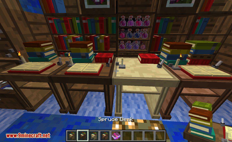 description_6 Мод BiblioCraft (1.12.2) - Подставка для доспехов, книжная полка.