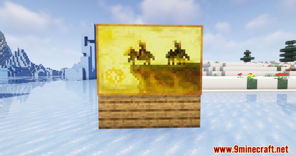 description_4 Medieval Paintings Mod 1.20.1 - Украсьте свои средневековые замки