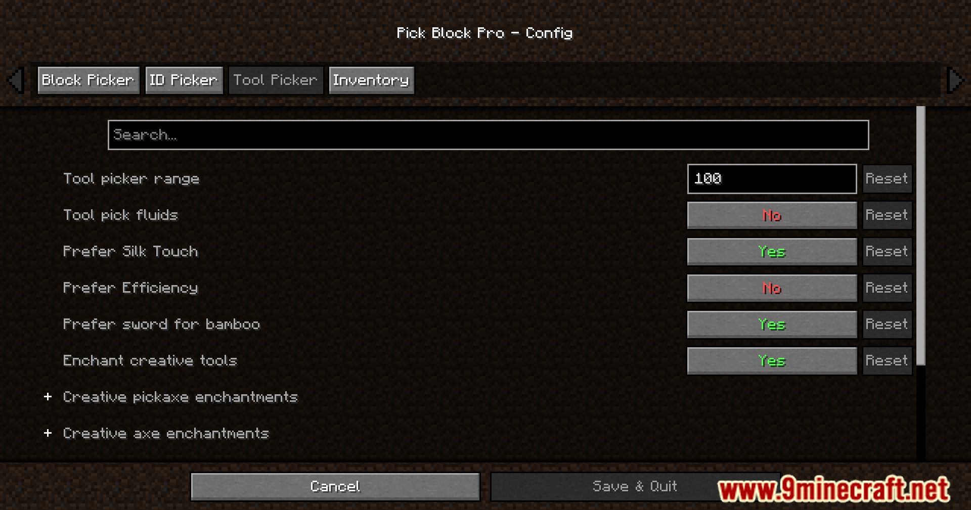 image 8 for Pick Block Pro Mod (1.20.6) - remove items effortlessly