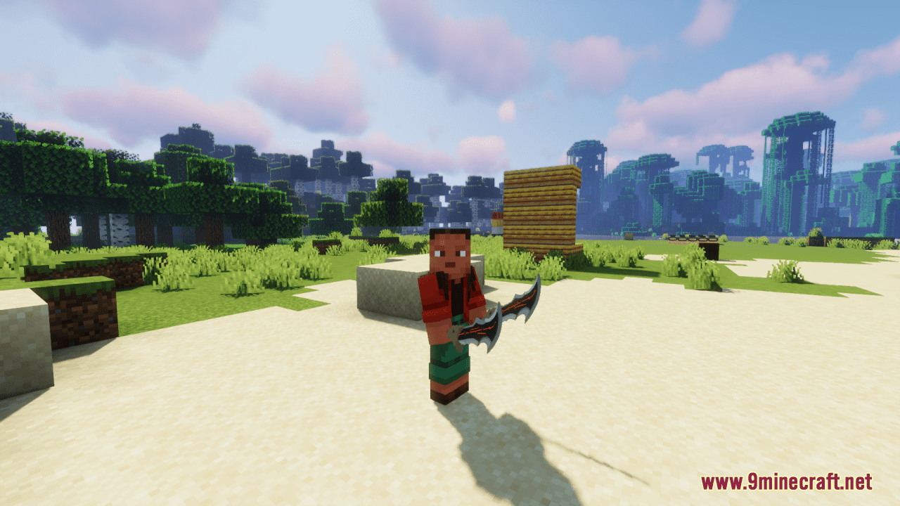description_1 Blades Of Chaos Resource Pack (1.19.4, 1.19.2) - texture pack