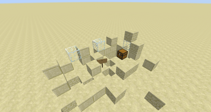 description_0 Flat Desert Survival | Mapa de Minecraft