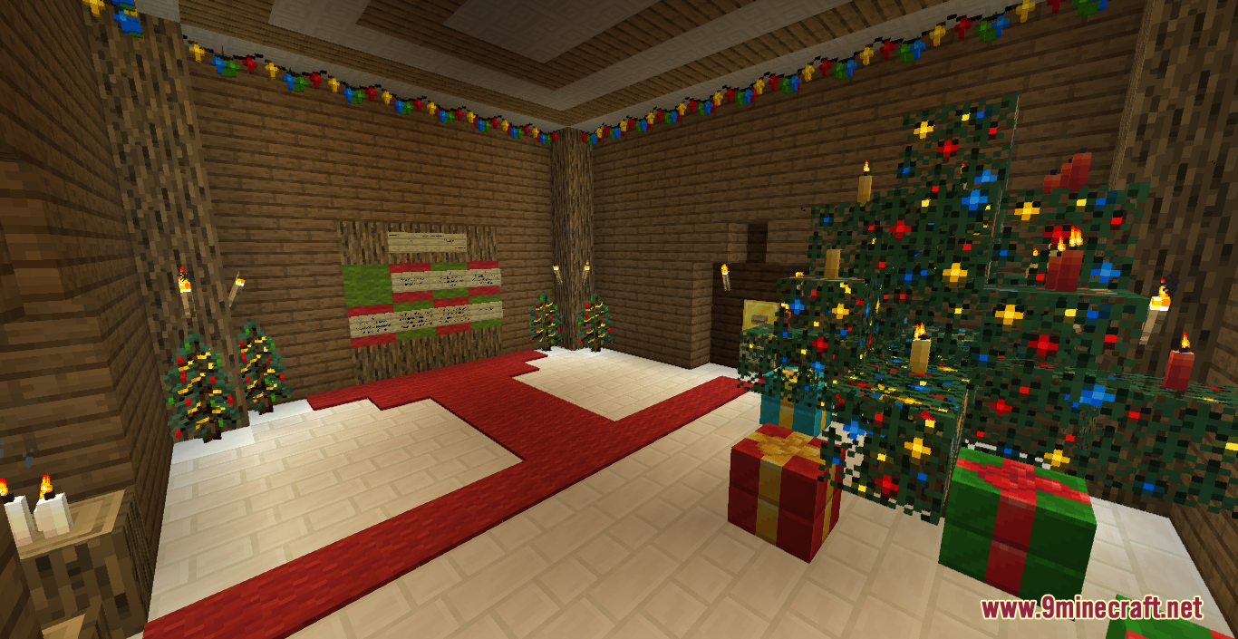 description_0 Snowy Christmas map for Minecraft 1.17.1
