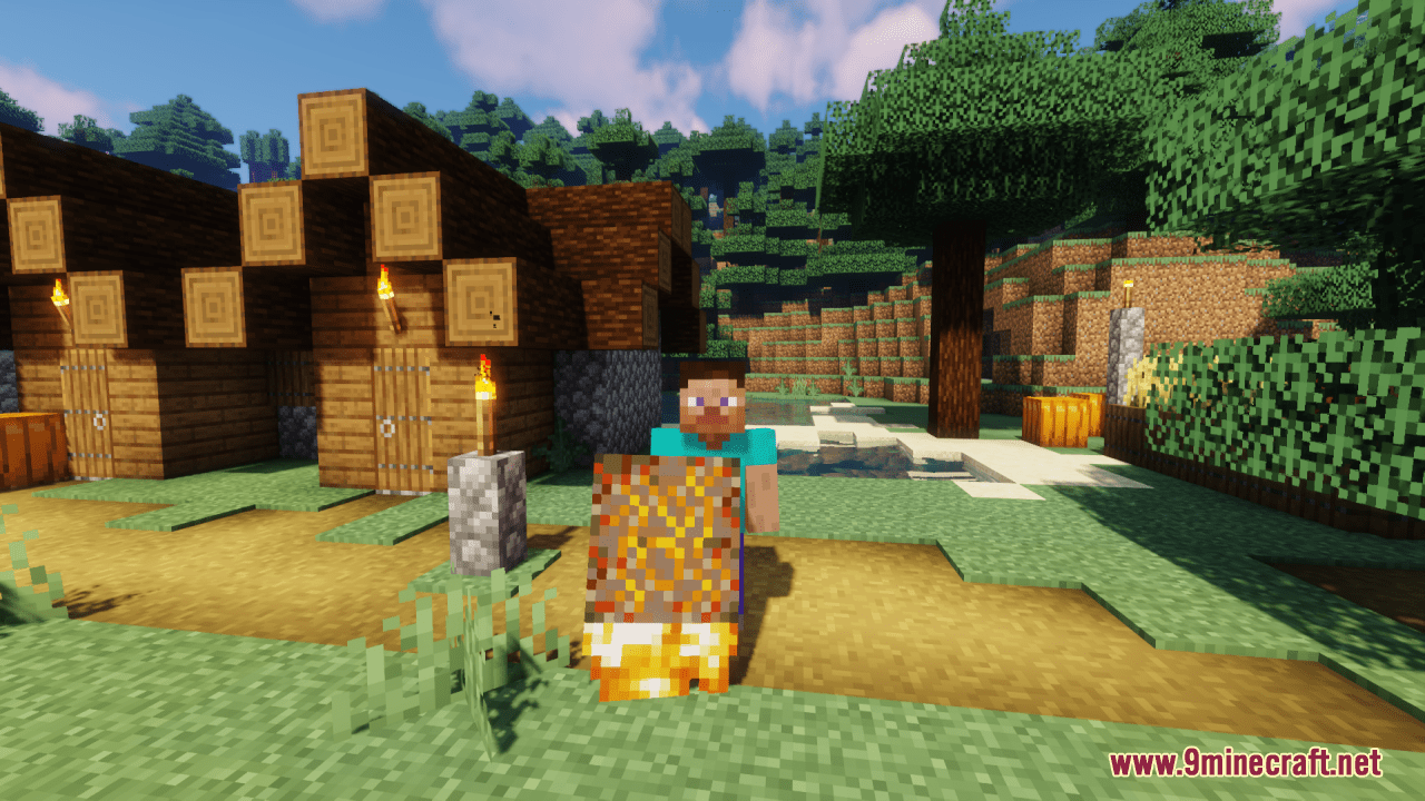 description_12 3D Fireball Resource Pack (1.19.4, 1.19.2) - Пакет текстур