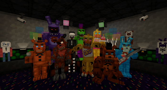 image 15 para FNAF Decoración Plugin (1.20) - MCPE/Bedrock mod