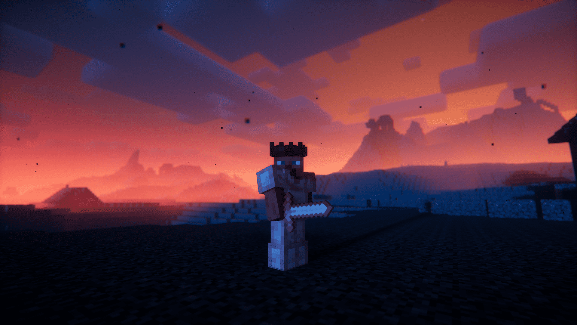 imagem 16 de The Fallen World Mod (1.20.1) - novas dimensões, multidões, edifícios e chefes mortos!