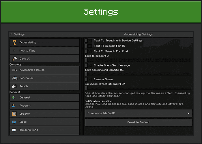 image 4 for Dark UI Texture Packages (1.20) - MCPE/Bedrock