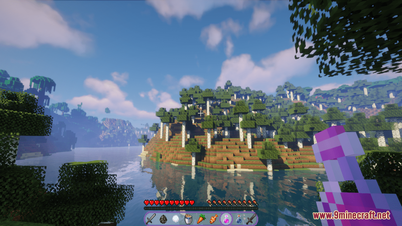 description_4 Purple GUI Resource Packs (1.20.2, 1.20.1, 1.20) - Texture Packs