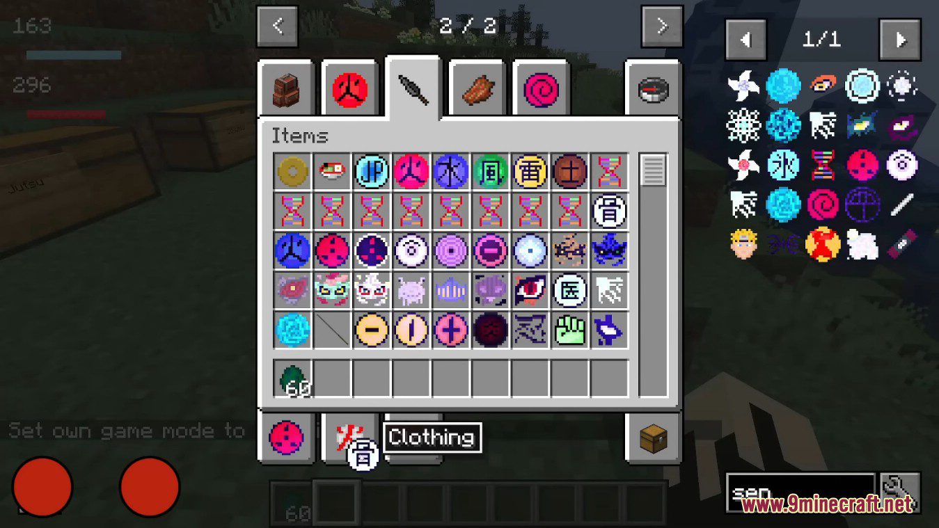 description_6 Noon's Naruto Mod 1.18.2 is one of the most Naruto-like mods.