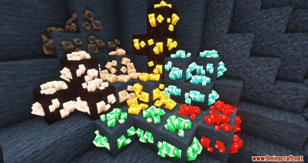 description_2 Fantasy Ores Resource Pack (1.16.5 to 1.19.4) - texture pack