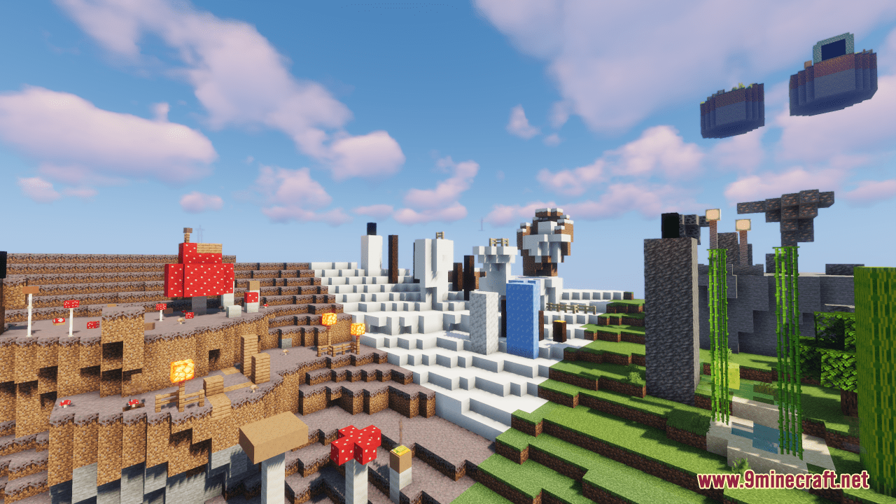 description_0 Parkour Illusion Map (1.20.4, 1.19.4) - parkour on the Mobius strip