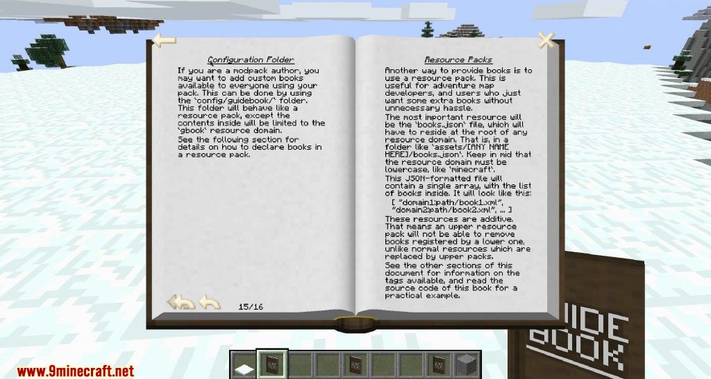 description_5 GuideBook Mod (1.20.4) - API и библиотека книг для Minecraft