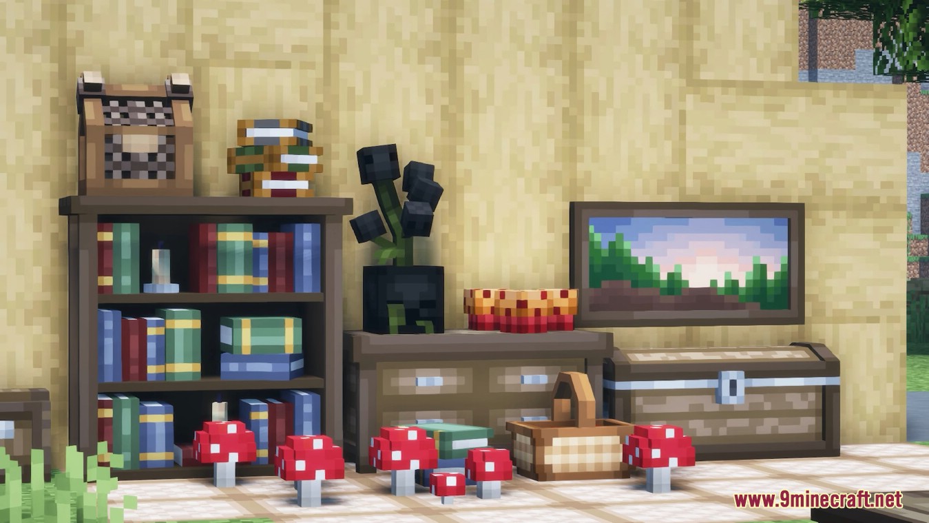 description_0 Fantasy furniture mods - themed decorative blocks in fantasy style