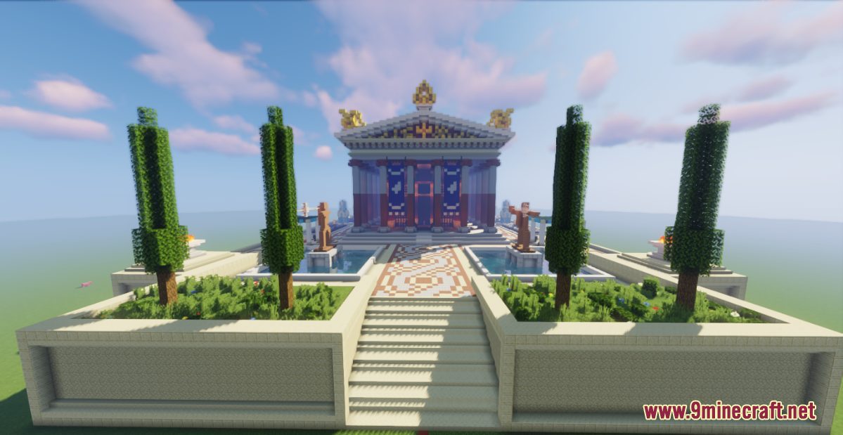 description_0 Карта Греческий храм Посейдона для Minecraft 1.17.1