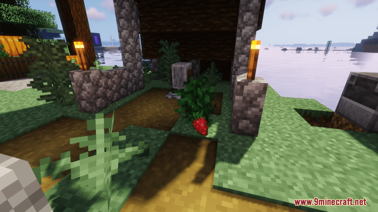 description_7 Strawberry Bush Resource Pack (1.19.4, 1.19.2) - Текстурный пакет