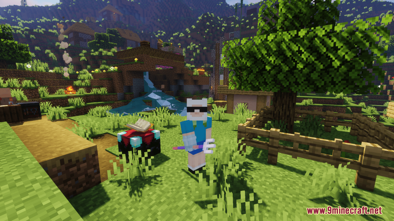 description_9 Tridente de aves marinhas e pacote de recursos da haste de pesca (1.19.4, 1.19.2) - pacote de textura