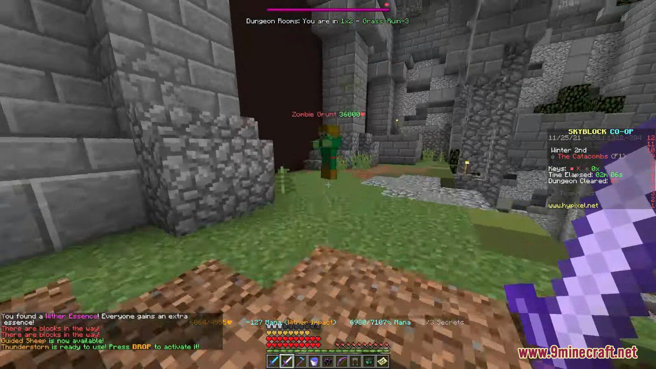 description_3 Dungeon Rooms Mod (1.8.9) - unraveling the deepest secrets of Hypixel Skyblock.